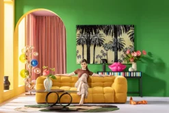 Soffa Salamanca - 3-sits, Gul, 240cm - KARE Design