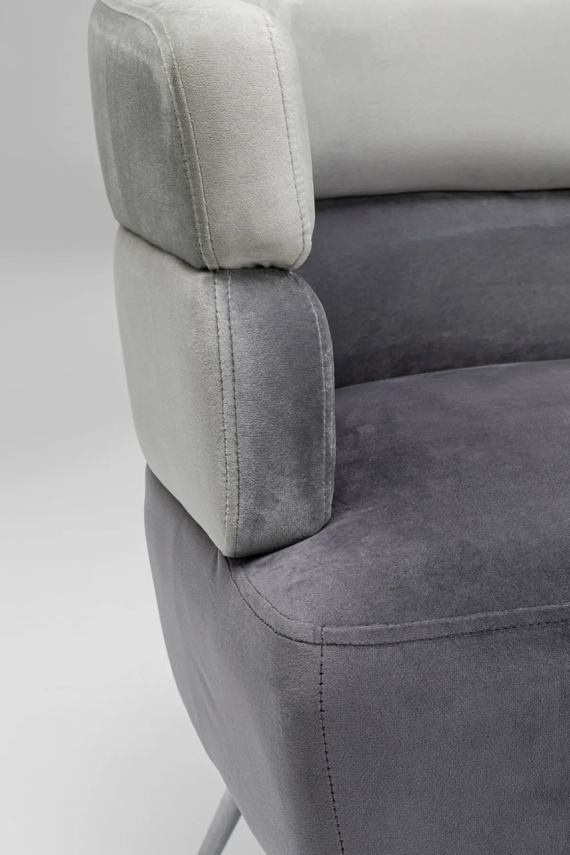 Soffa Sandwich - Grå, 2-Sits - KARE Design