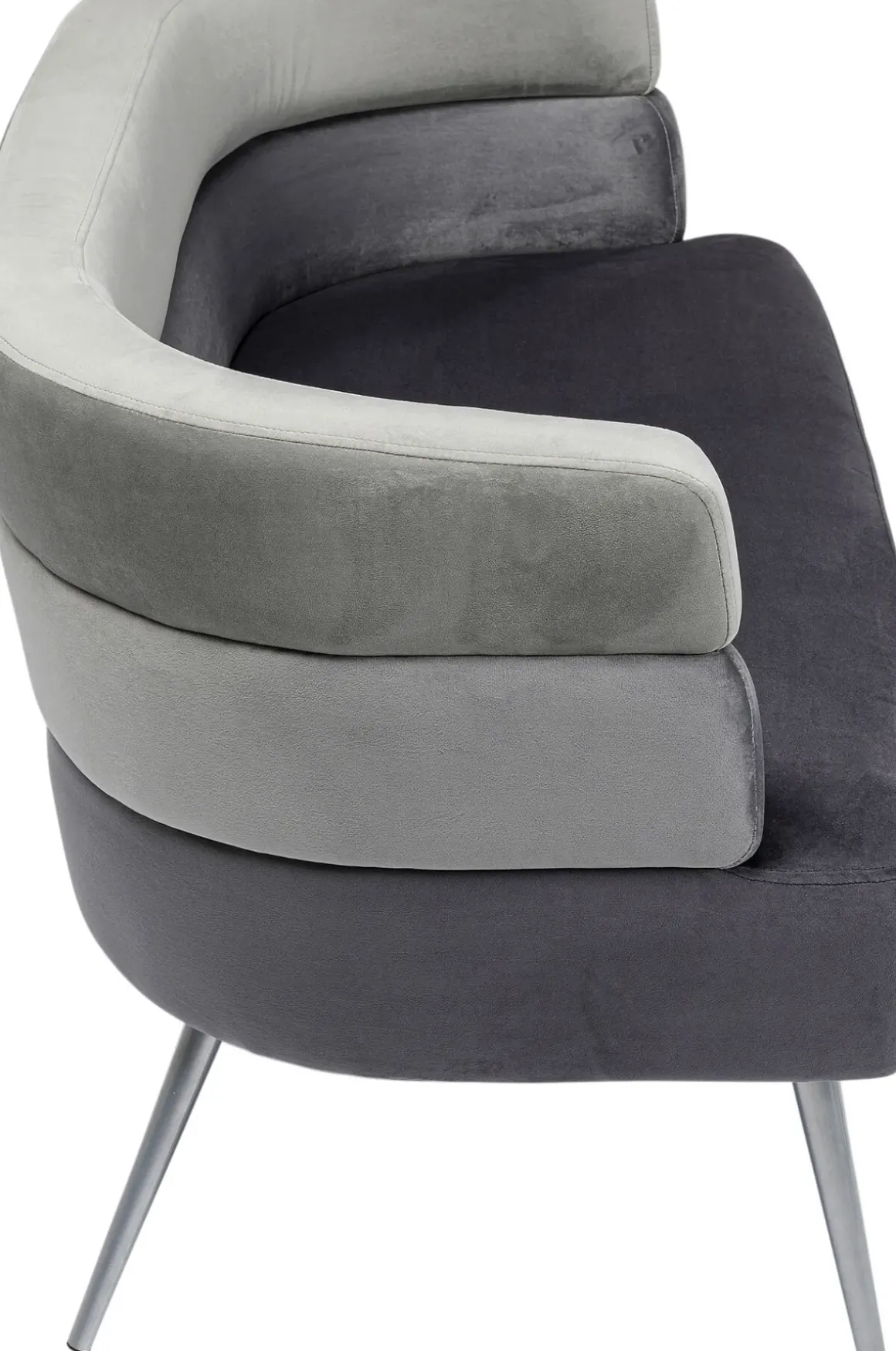 Soffa Sandwich - Grå, 2-Sits - KARE Design