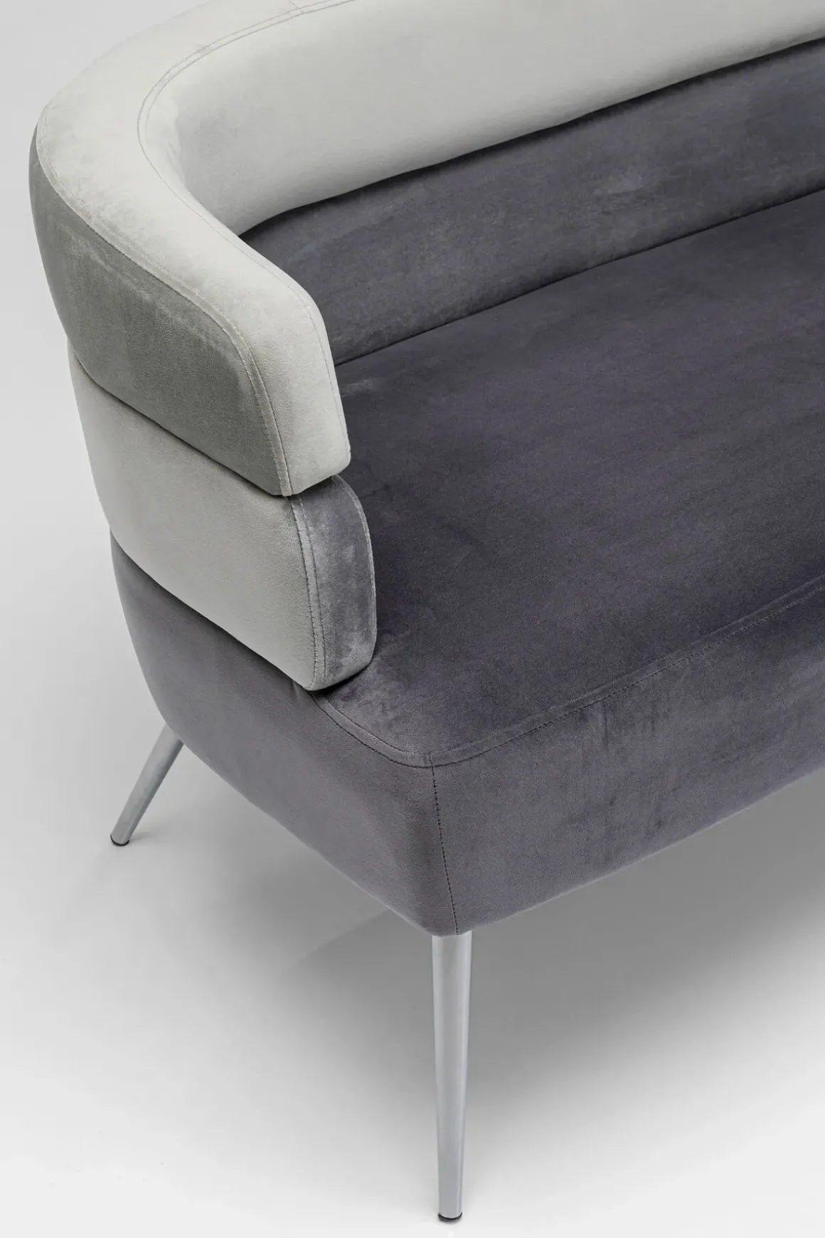 Soffa Sandwich - Grå, 2-Sits - KARE Design