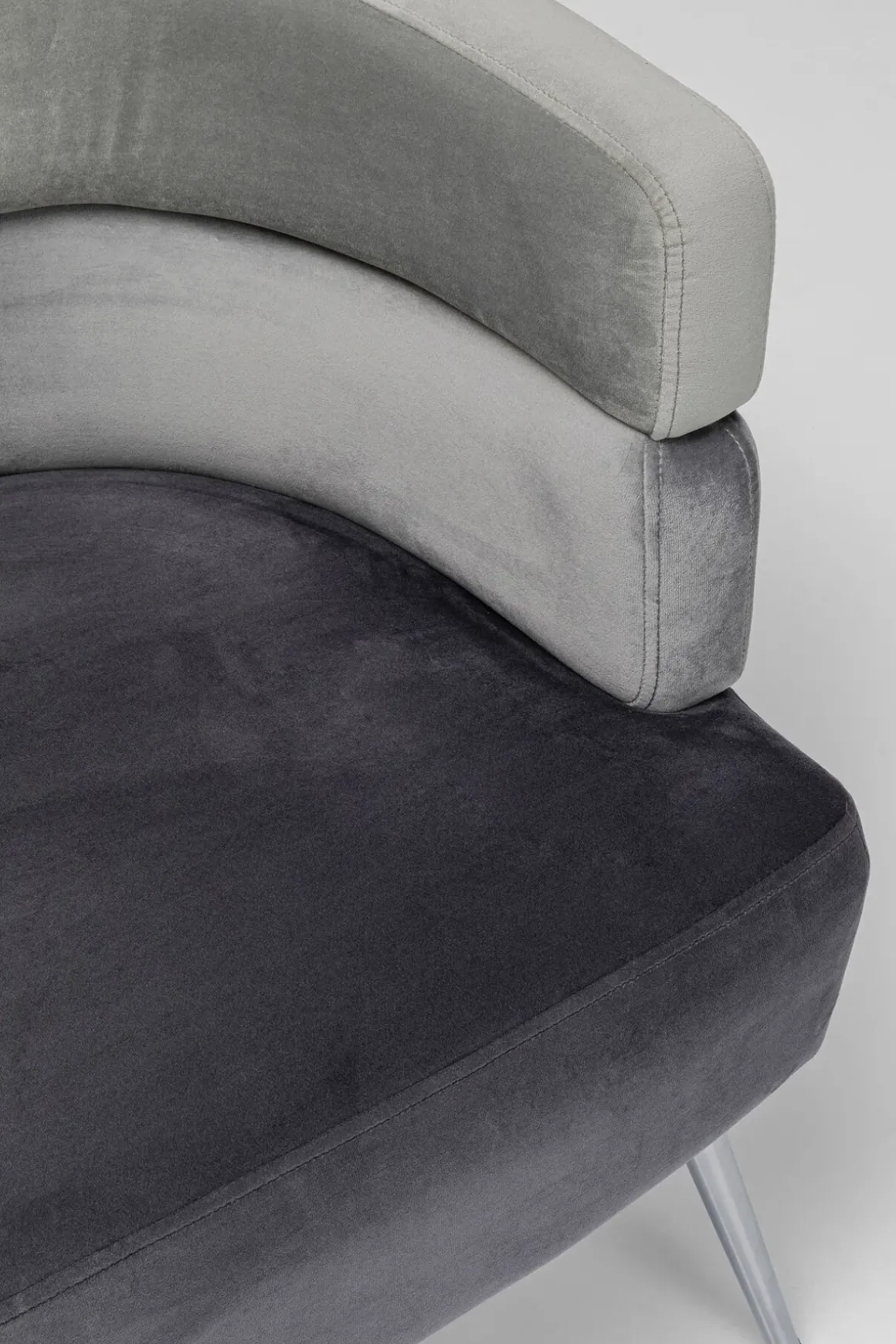 Soffa Sandwich - Grå, 2-Sits - KARE Design
