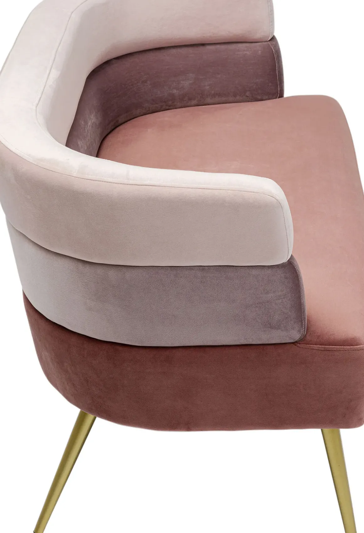 Soffa Sandwich - Puderrosa, 2-Sits - KARE Design