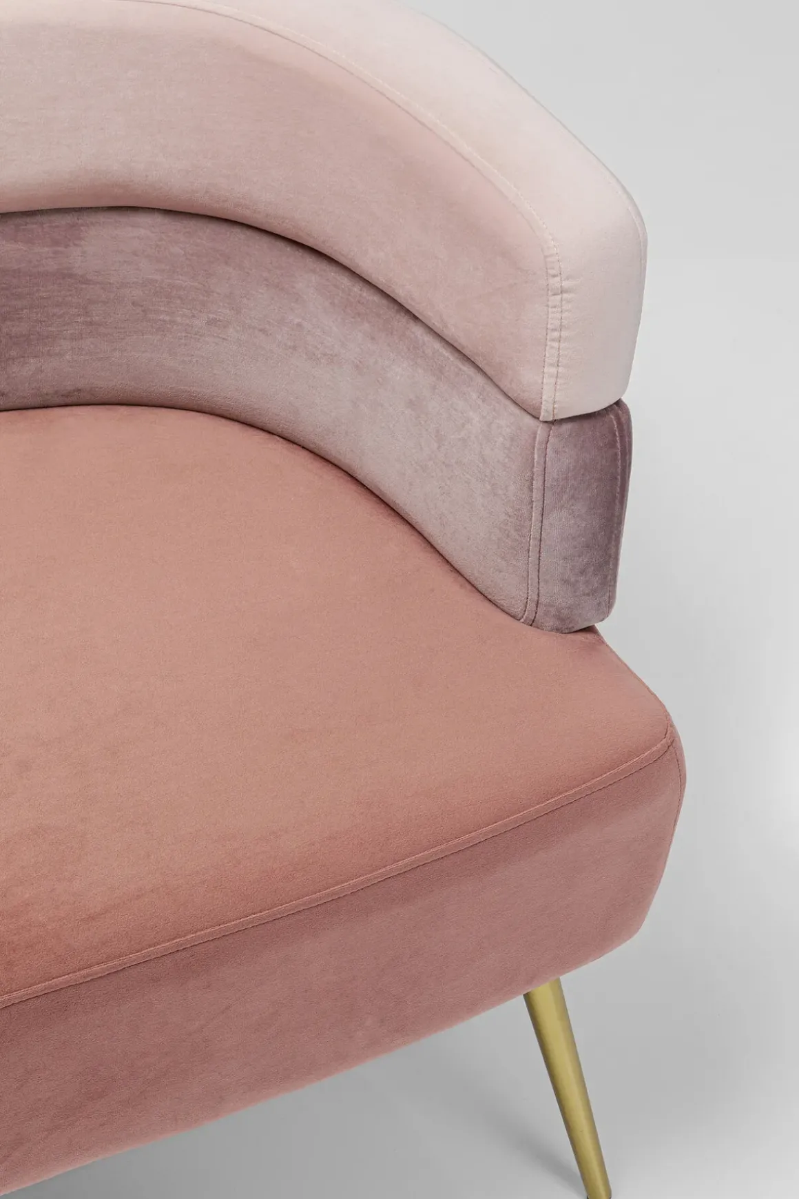 Soffa Sandwich - Puderrosa, 2-Sits - KARE Design