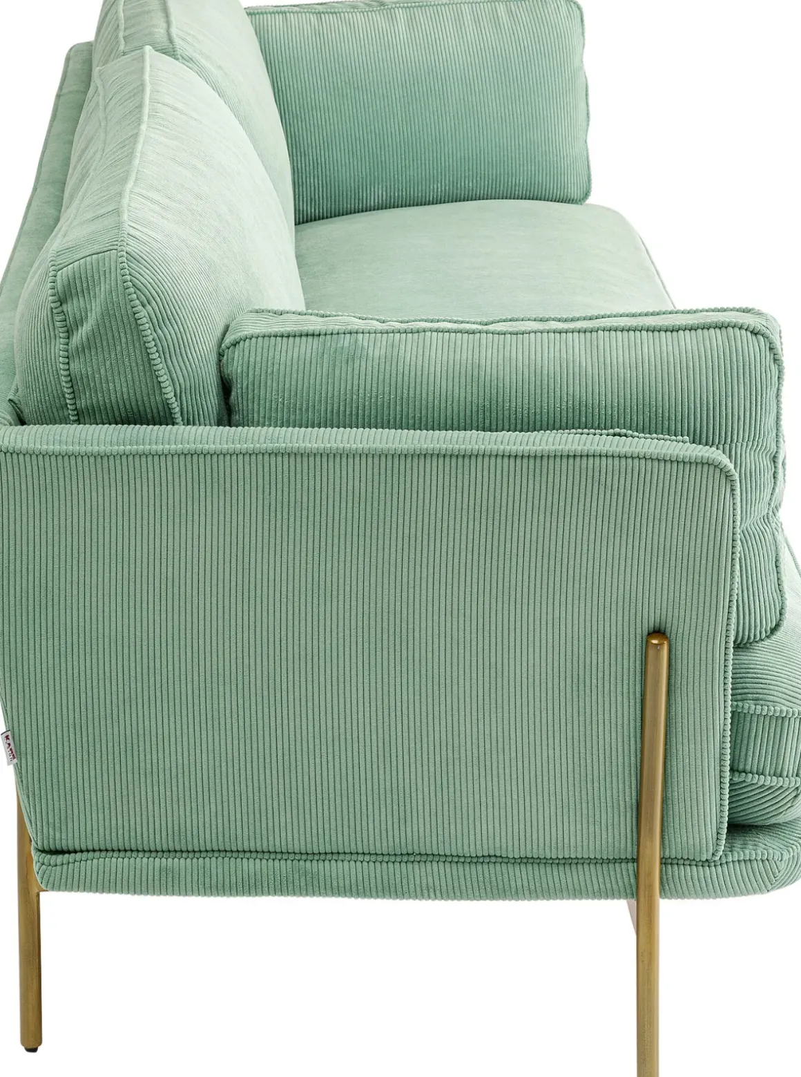 Soffa Shirly - Mintgrön, 3-Sits - KARE Design