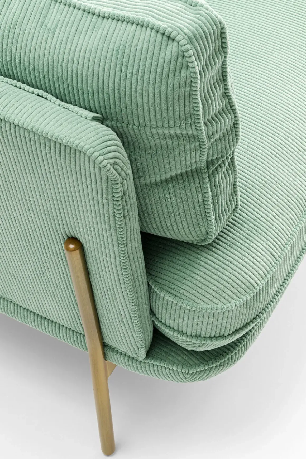 Soffa Shirly - Mintgrön, 3-Sits - KARE Design