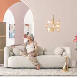 Soffa 3-Sits Kelly - Boucle, 225cm - KARE Design