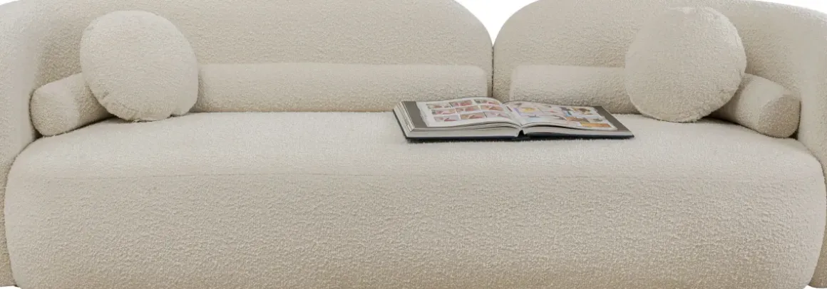 Soffa 3-Sits Kelly - Boucle, 225cm - KARE Design