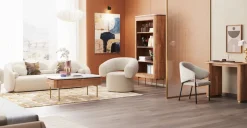 Soffa 3-Sits Kelly - Boucle, 225cm - KARE Design