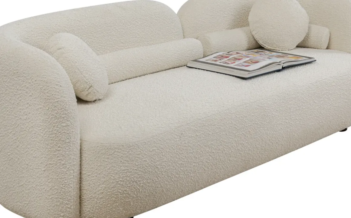 Soffa 3-Sits Kelly - Boucle, 225cm - KARE Design
