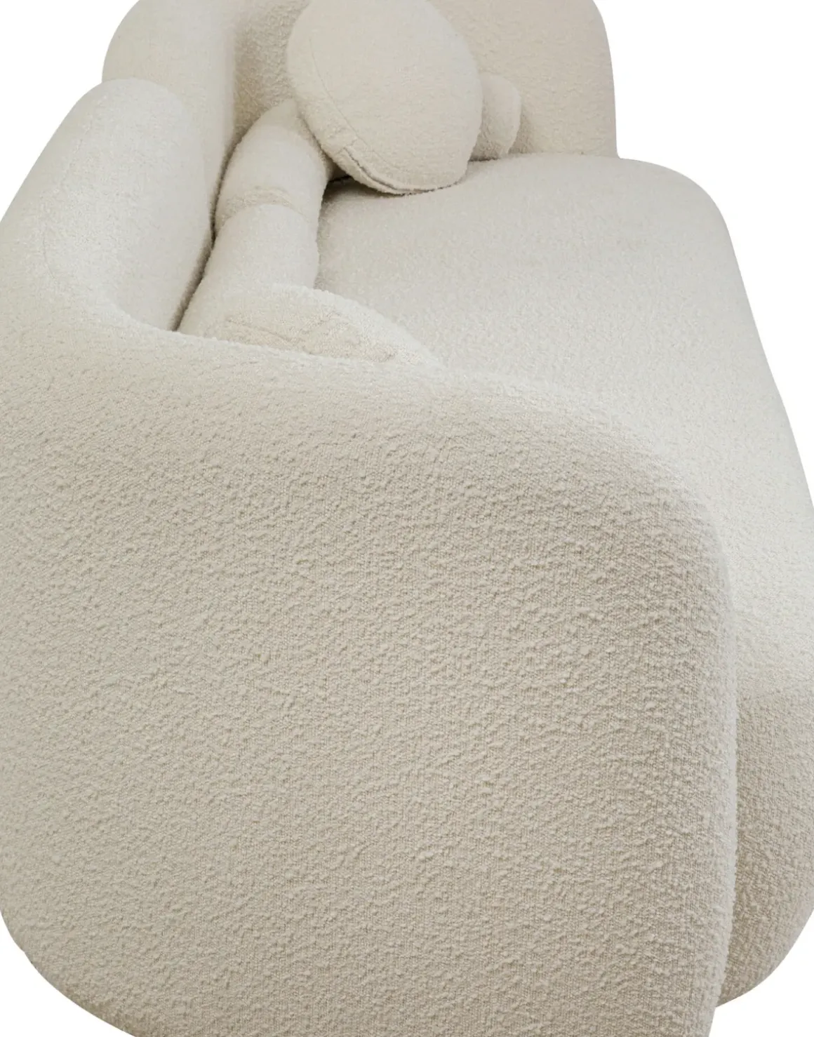 Soffa 3-Sits Kelly - Boucle, 225cm - KARE Design