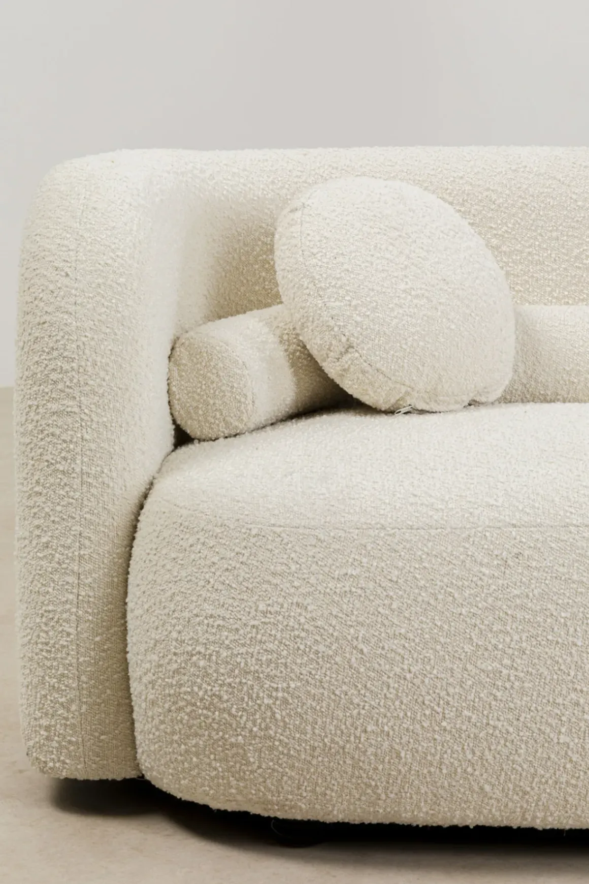 Soffa 3-Sits Kelly - Boucle, 225cm - KARE Design
