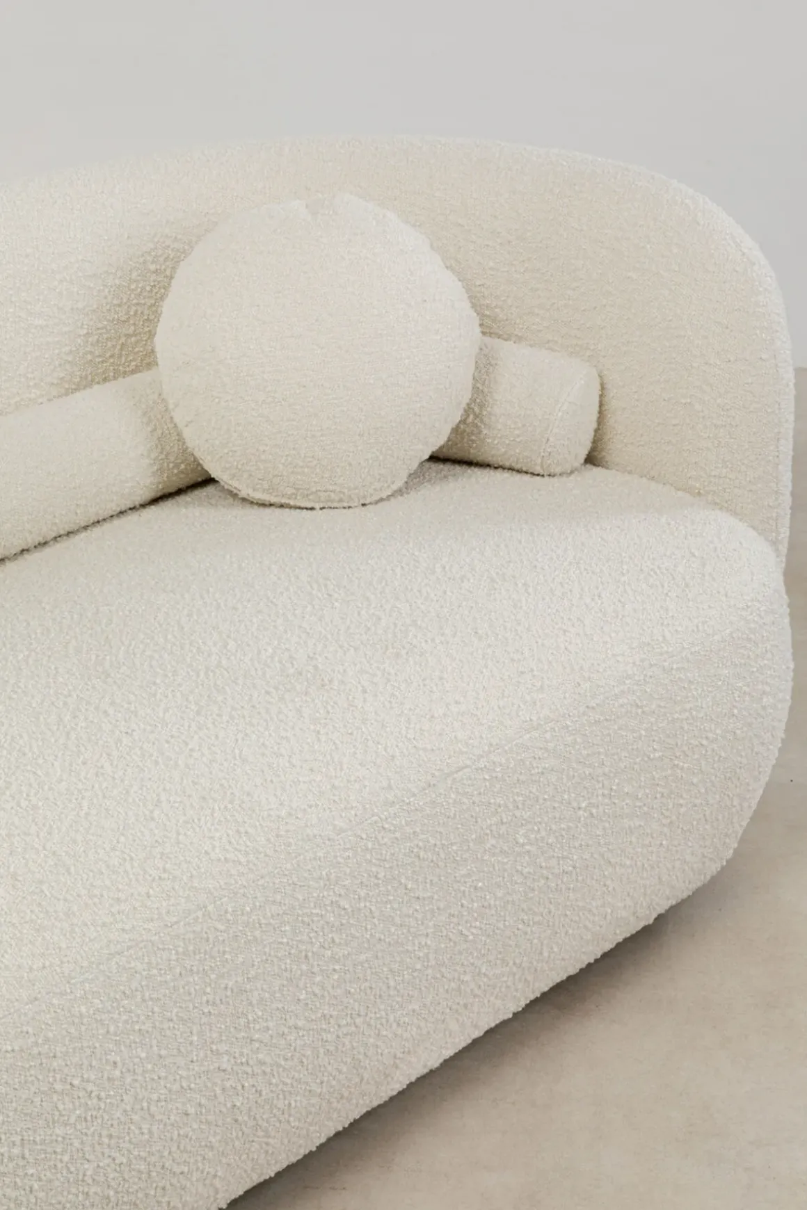 Soffa 3-Sits Kelly - Boucle, 225cm - KARE Design