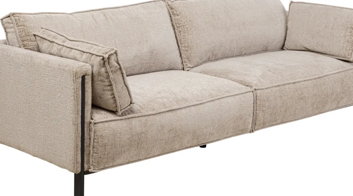 Soffa 3-Sits Victor - Grå, 233cm - KARE Design