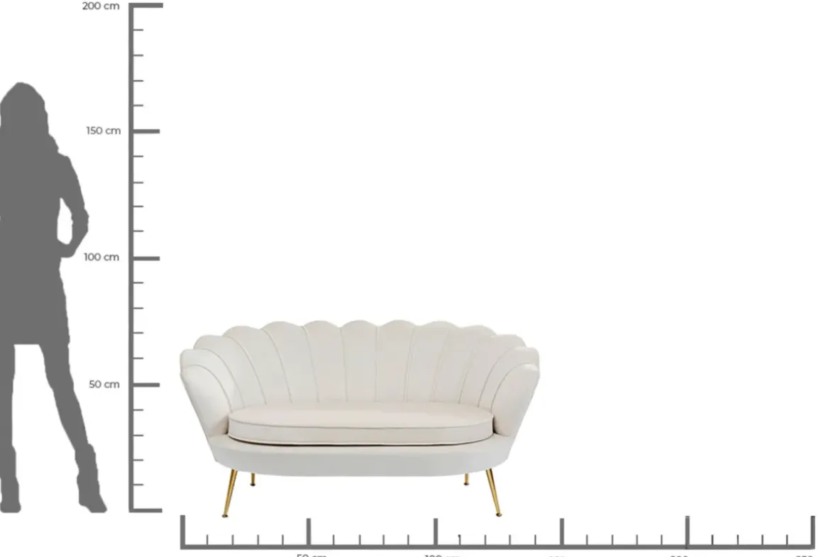 Soffa Water Lily 2-sits Beige - KARE Design