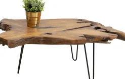 Soffbord Aspen - Bord i Rustikt Mörkt Trä, 100x60cm - KARE Design