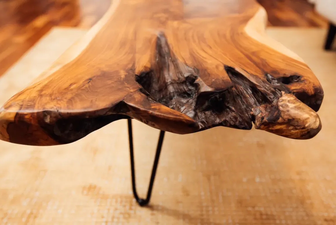 Soffbord Aspen - Bord i Rustikt Trä, 106x41cm - KARE Design