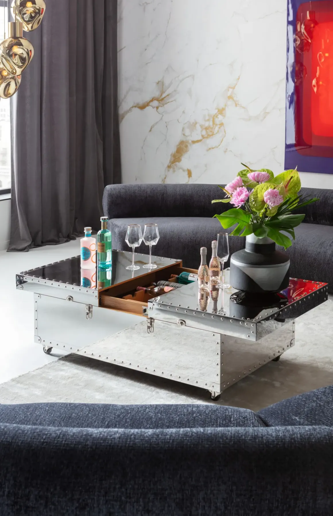 Soffbord Bar Vegas, 120x75cm - KARE Design