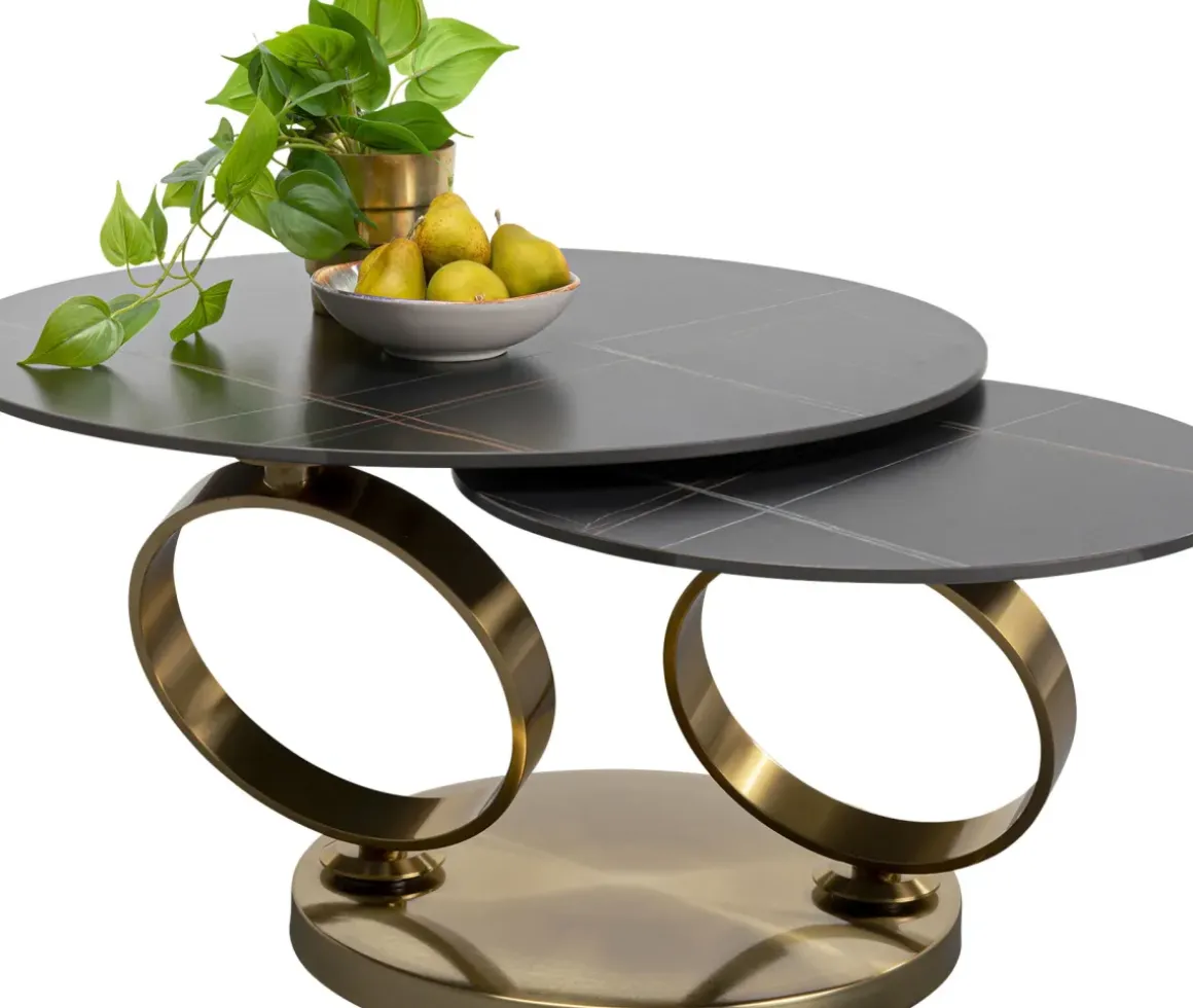 Soffbord Beverly - Guld, 133x80cm - KARE Design