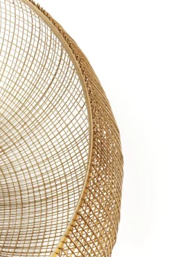 Soffbord Cesta Gold - Runt bord i Guldfinish/Glas Ø105cm - KARE Design