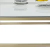 Soffbord Clara - Guld/Glas, 120x120cm - KARE Design