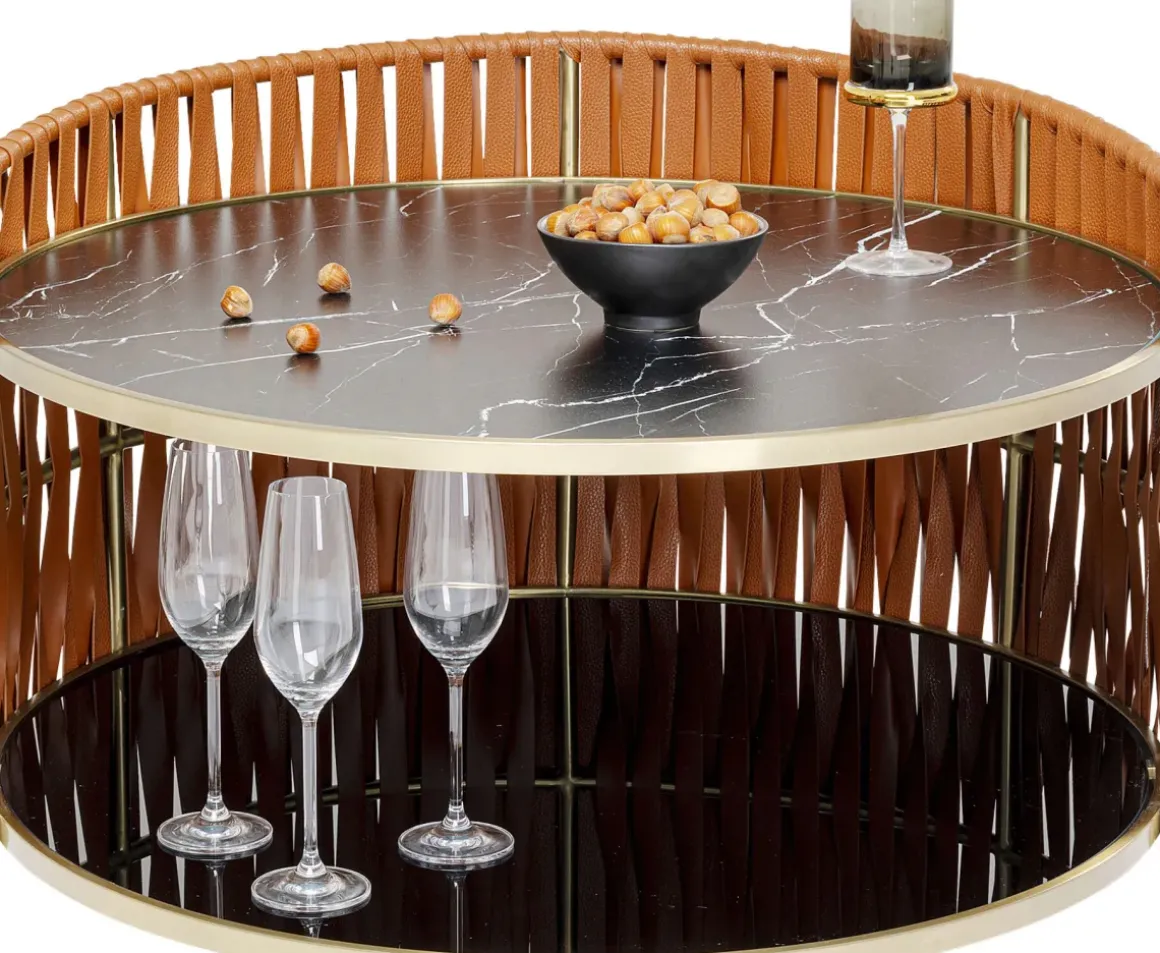 Soffbord Copper, Ø86cm - KARE Design