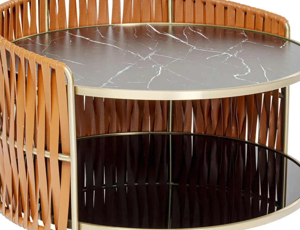 Soffbord Copper, Ø86cm - KARE Design