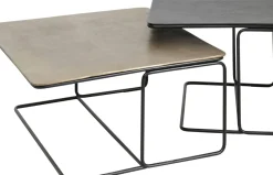 Soffbord Diego - Svart/Brons, 2-set - KARE Design
