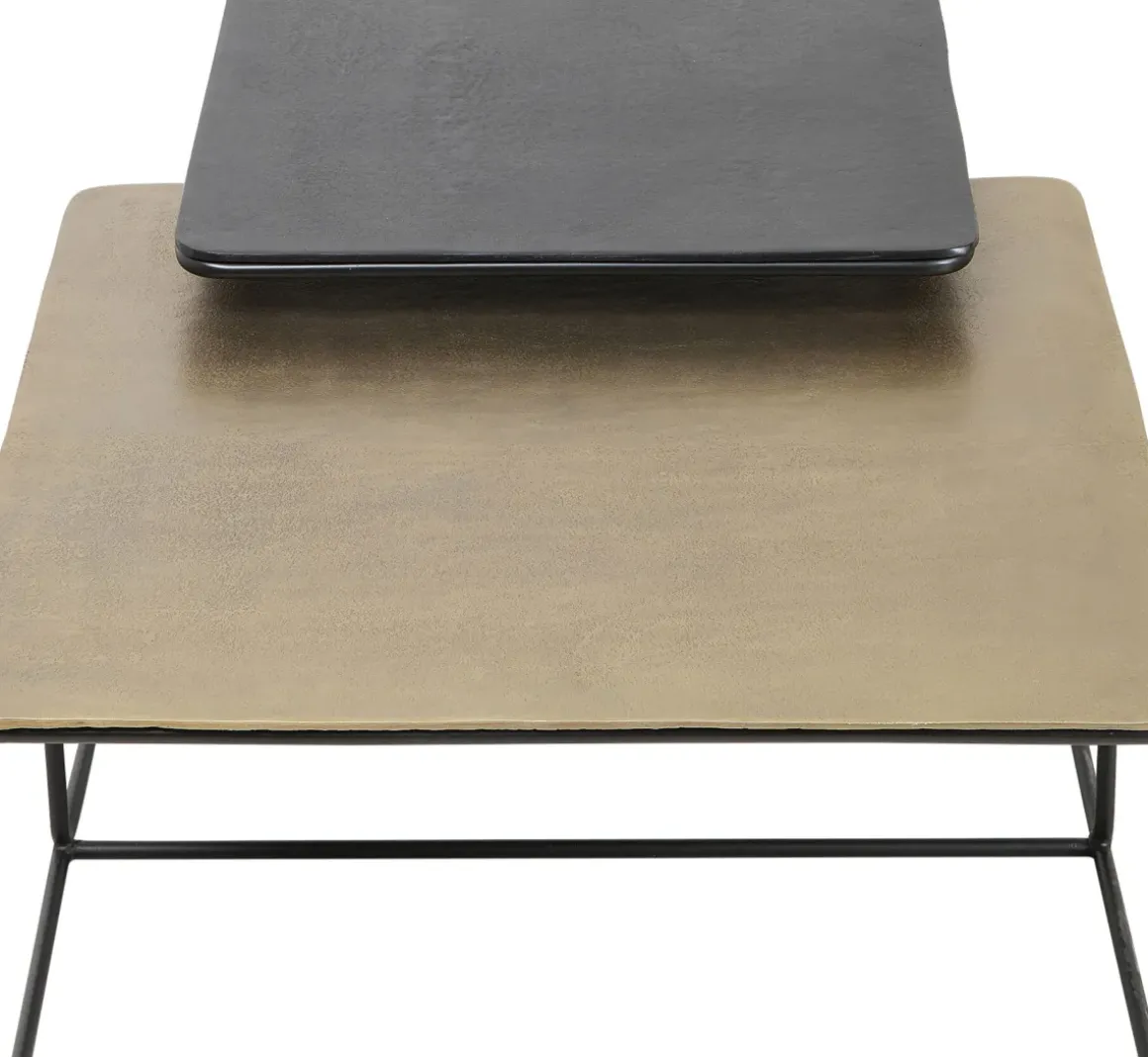Soffbord Diego - Svart/Brons, 2-set - KARE Design