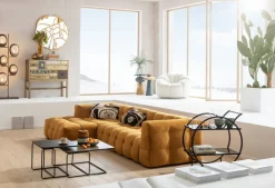 Soffbord Diego - Svart/Brons, 2-set - KARE Design