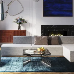 Soffbord Dimension Fyrkantig - Svart/Glas, 80x80cm - KARE Design
