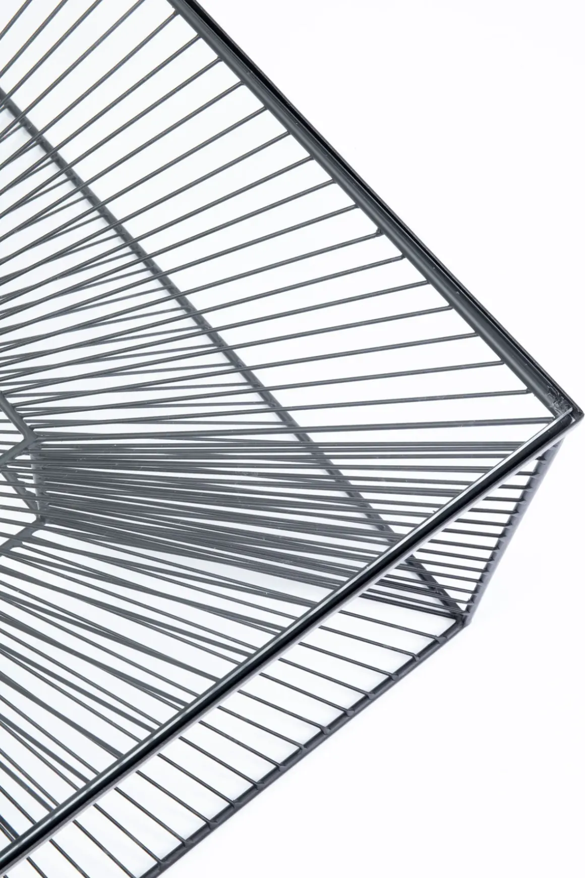 Soffbord Dimension Fyrkantig - Svart/Glas, 80x80cm - KARE Design
