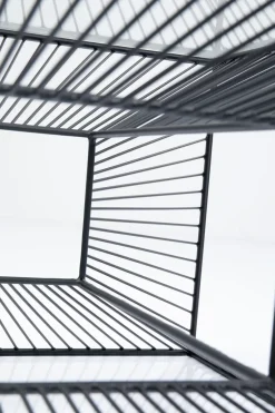 Soffbord Dimension Fyrkantig - Svart/Glas, 80x80cm - KARE Design