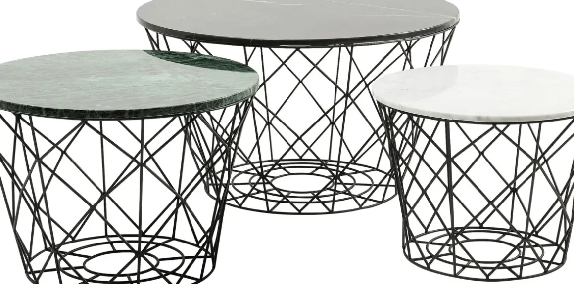 Soffbord East Coast Round (3/Set) - KARE Design