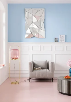 Soffbord Electra - Runt Bord Svart/Vit Intarsia, Ø75cm - KARE Design