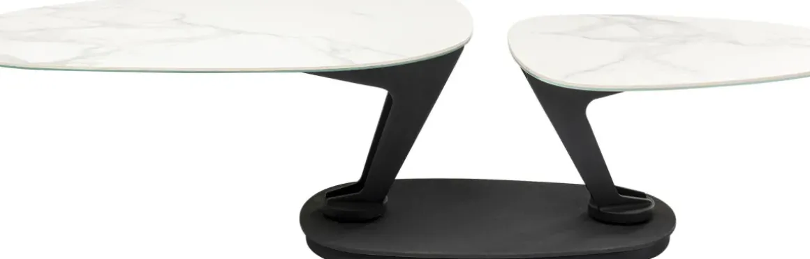 Soffbord Franklin - Svart/Vit, 150x58cm - KARE Design