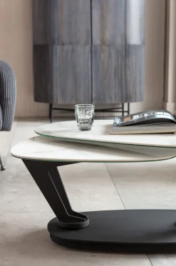 Soffbord Franklin - Svart/Vit, 150x58cm - KARE Design