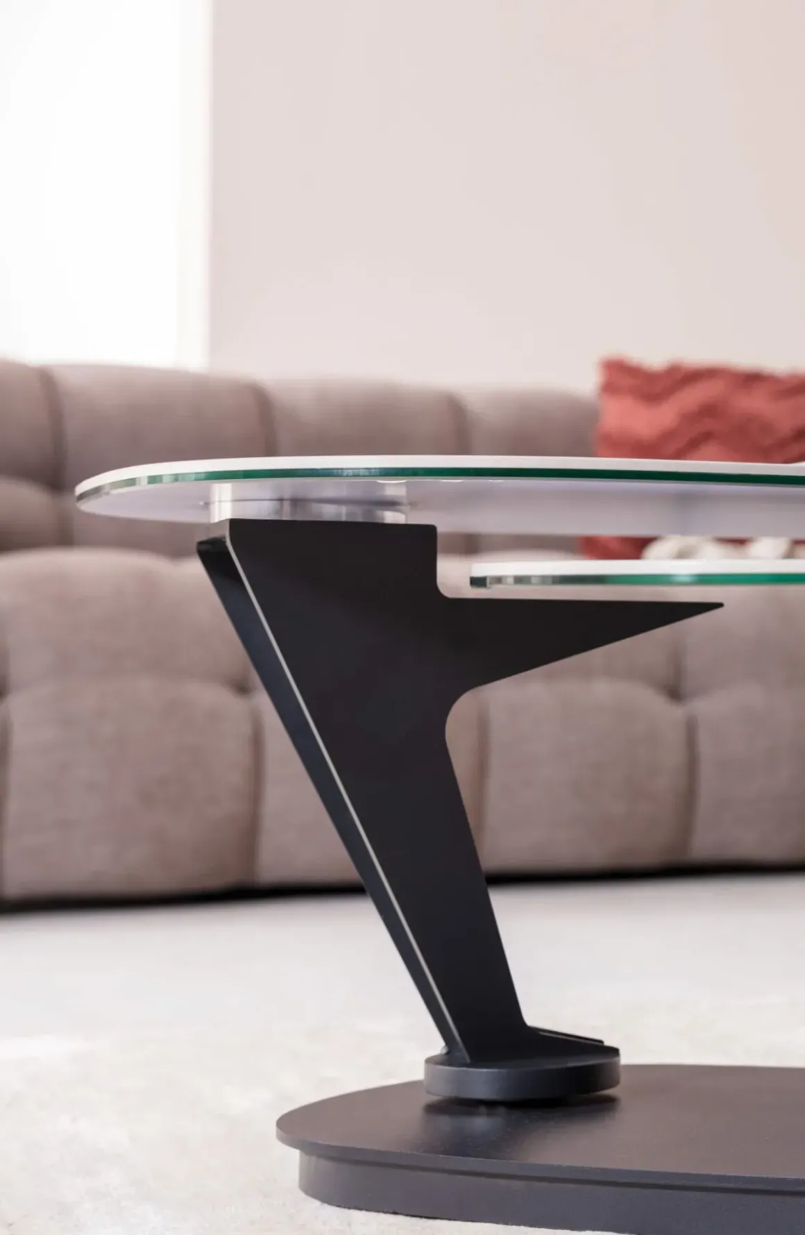 Soffbord Franklin - Svart/Vit, 150x58cm - KARE Design