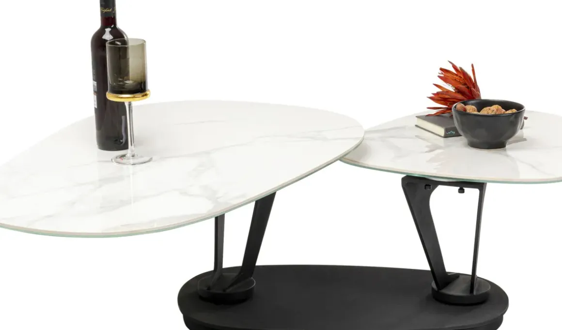 Soffbord Franklin - Svart/Vit, 150x58cm - KARE Design