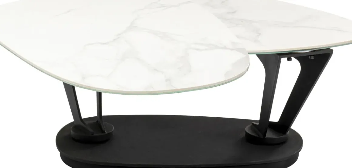 Soffbord Franklin - Svart/Vit, 150x58cm - KARE Design