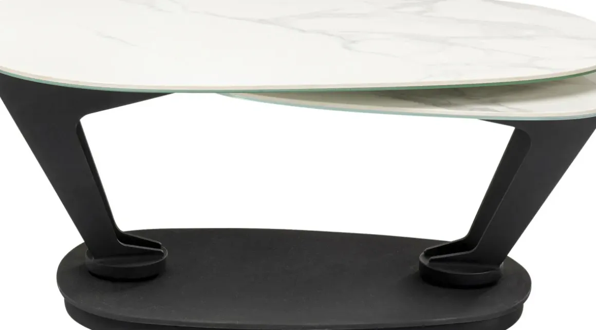 Soffbord Franklin - Svart/Vit, 150x58cm - KARE Design