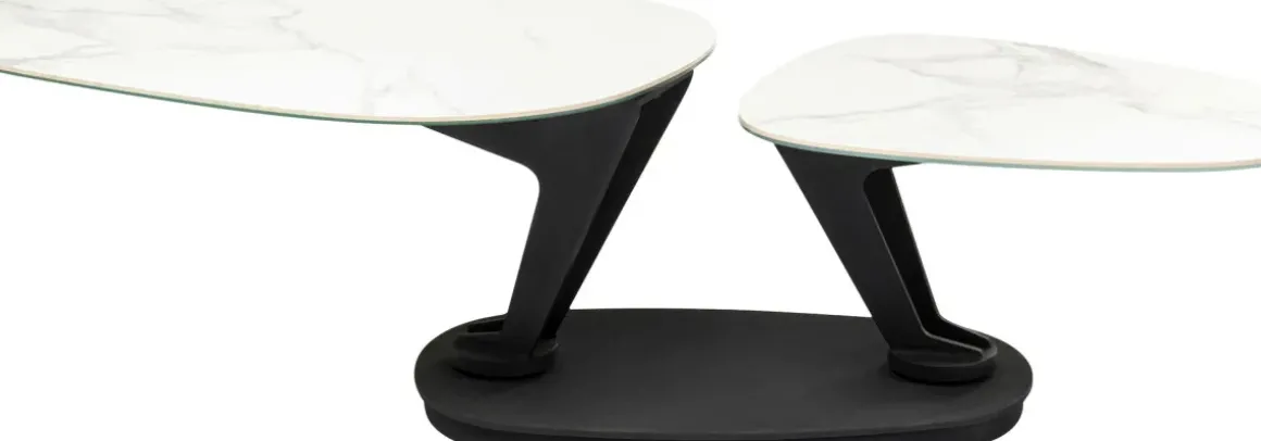 Soffbord Franklin - Svart/Vit, 150x58cm - KARE Design