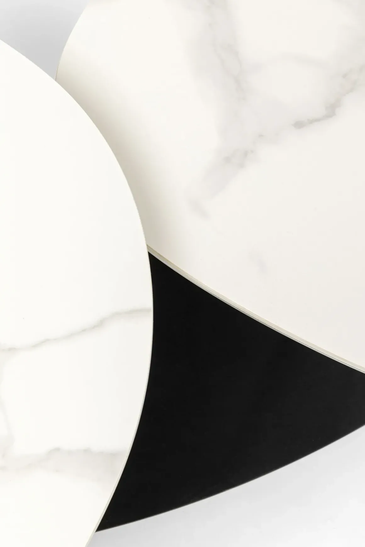 Soffbord Franklin - Svart/Vit, 150x58cm - KARE Design