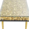 Soffbord Gold Flowers, 120x60cm - KARE Design