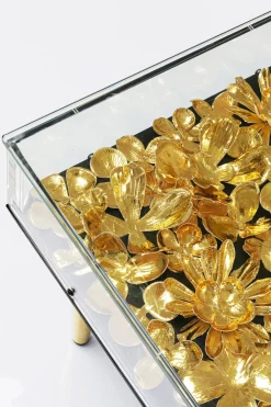Soffbord Gold Flowers, 120x60cm - KARE Design
