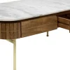 Soffbord Grace - Trä/Marmor/Guld - KARE Design