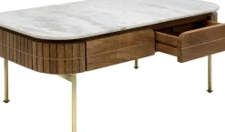 Soffbord Grace - Trä/Marmor/Guld - KARE Design