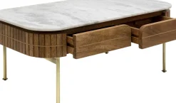 Soffbord Grace - Trä/Marmor/Guld - KARE Design