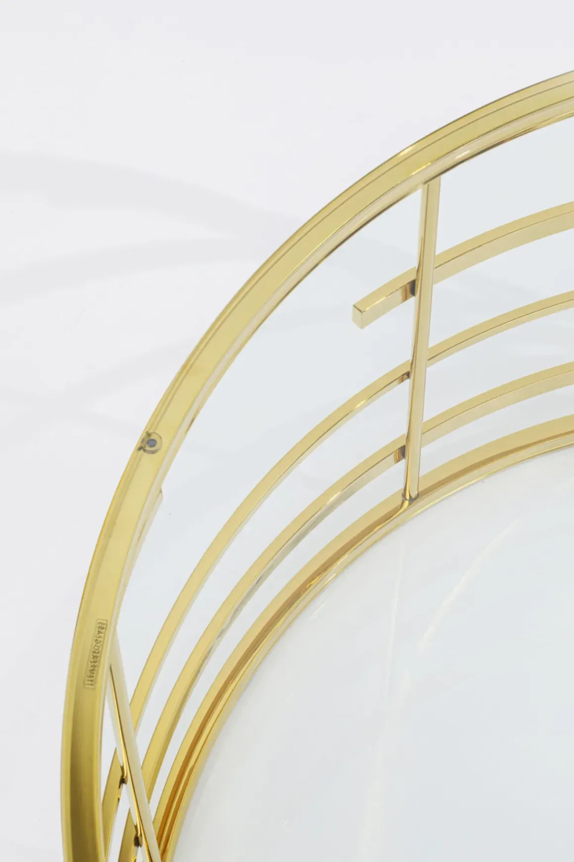 Soffbord Jupiter Rund - Mässing/Glas, Ø100cm - KARE Design