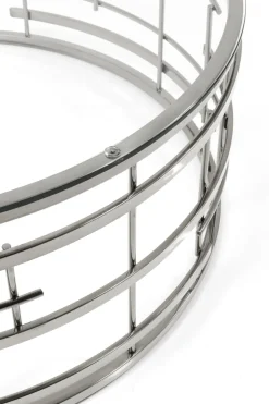 Soffbord Jupiter Rund - Silver/Glas, Ø100cm - KARE Design