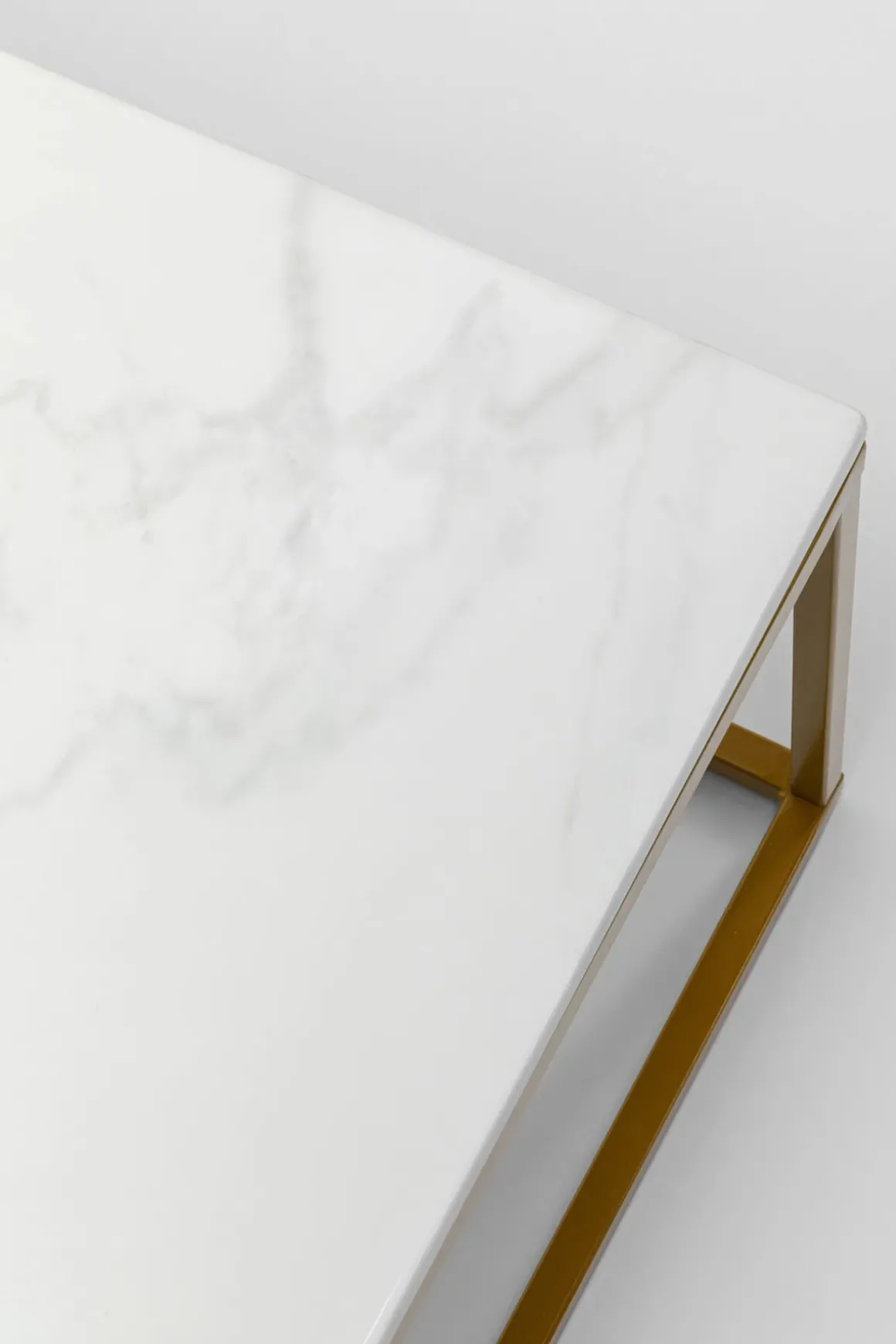 Soffbord Key West - Rektangulärt Bord Marmor/Guld, 120x60cm - KARE Design